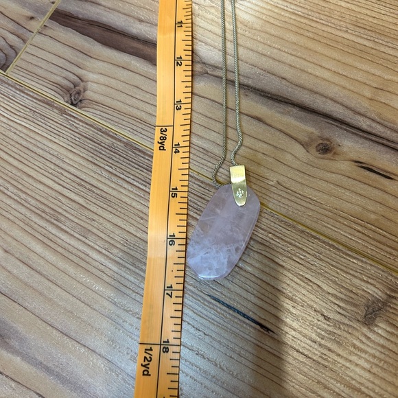 Kate Spade Rose Quartz adjustable necklace - Picture 3 of 3